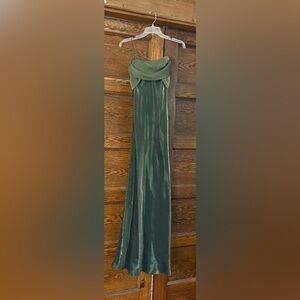 Betsy & Adam Forest Green Maxi Skirt